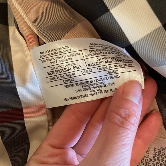 White Burberry down jacket - Picture 8 of 11